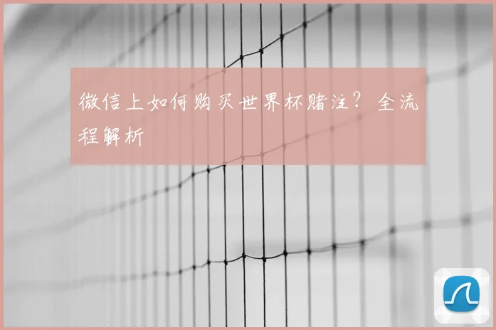 微信上如何购买世界杯赌注？全流程解析